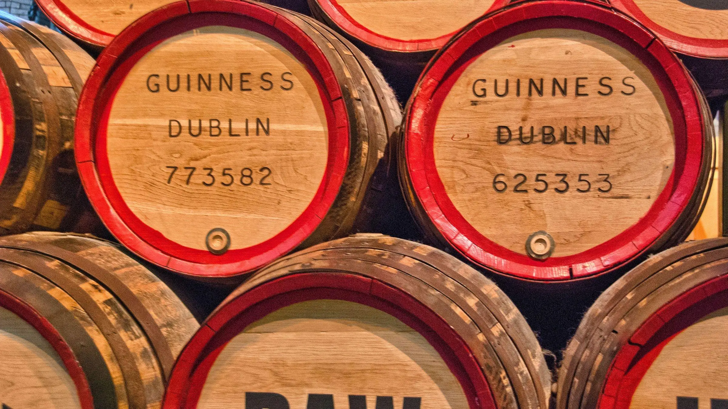 The exterior of the Guinness Storehouse building at St. James's Gate in Dublin
