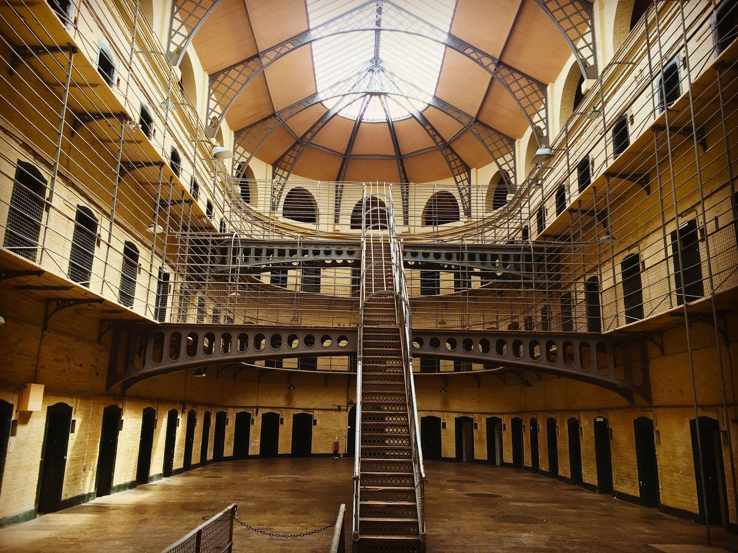 The interior of the Victorian East Wing at Kilmainham Gaol